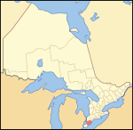 Map of Ontario CHATHAM-KENT